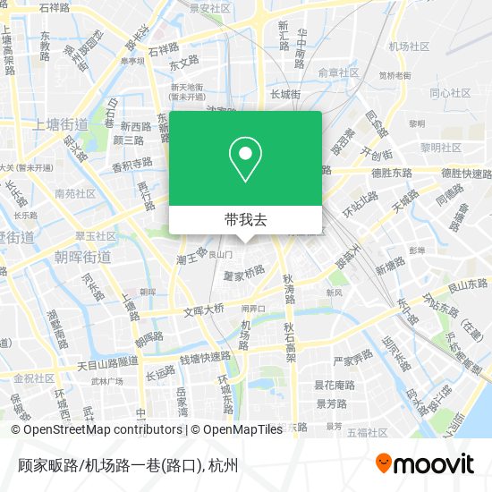 顾家畈路/机场路一巷(路口)地图