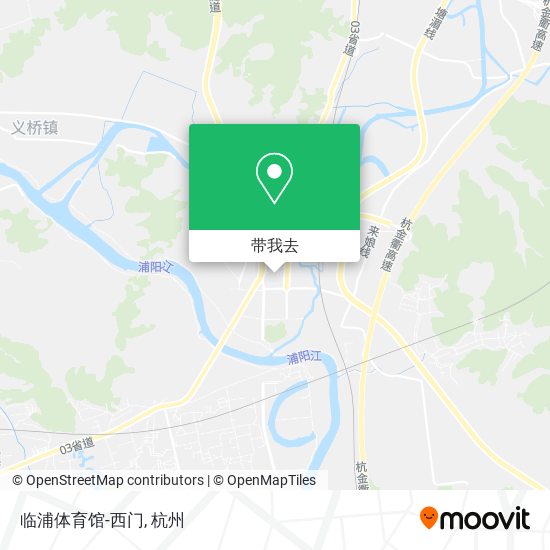 临浦体育馆-西门地图