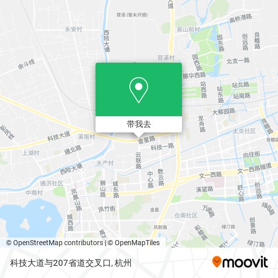 科技大道与207省道交叉口地图