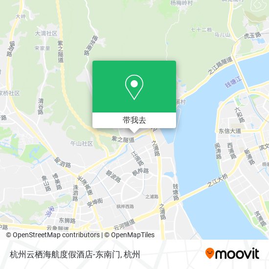 杭州云栖海航度假酒店-东南门地图