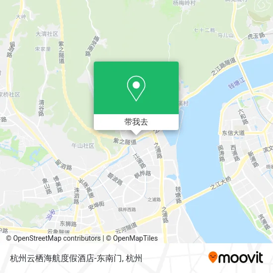 杭州云栖海航度假酒店-东南门地图