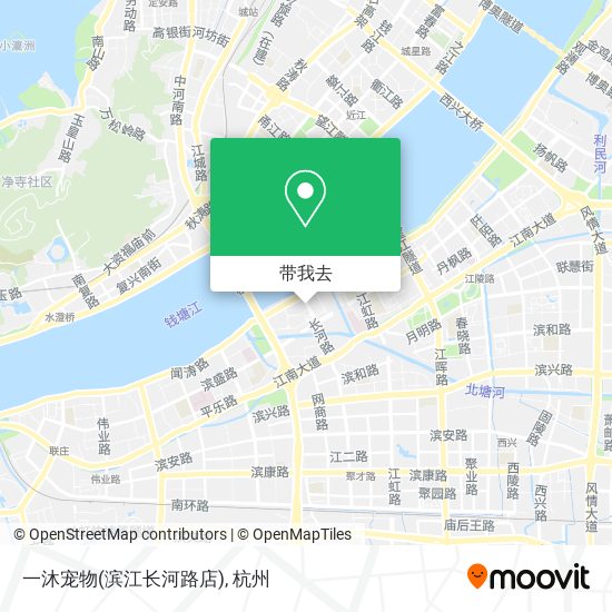 一沐宠物(滨江长河路店)地图