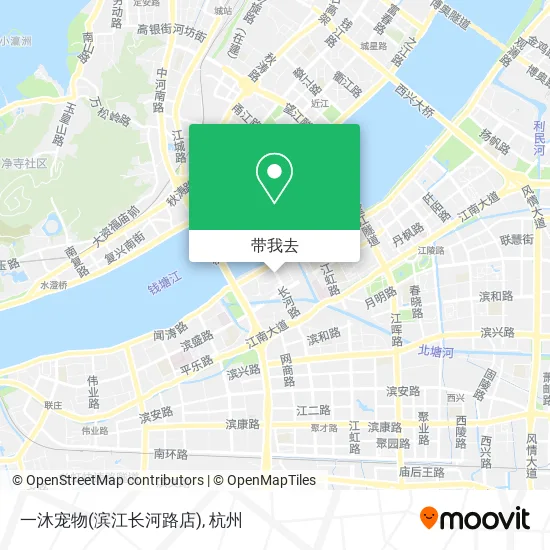 一沐宠物(滨江长河路店)地图