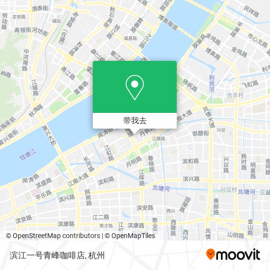滨江一号青峰咖啡店地图