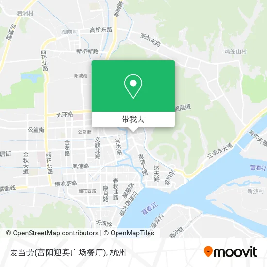 麦当劳(富阳迎宾广场餐厅)地图