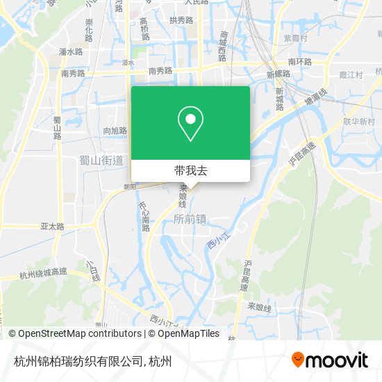 杭州锦柏瑞纺织有限公司地图