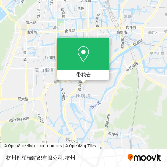 杭州锦柏瑞纺织有限公司地图
