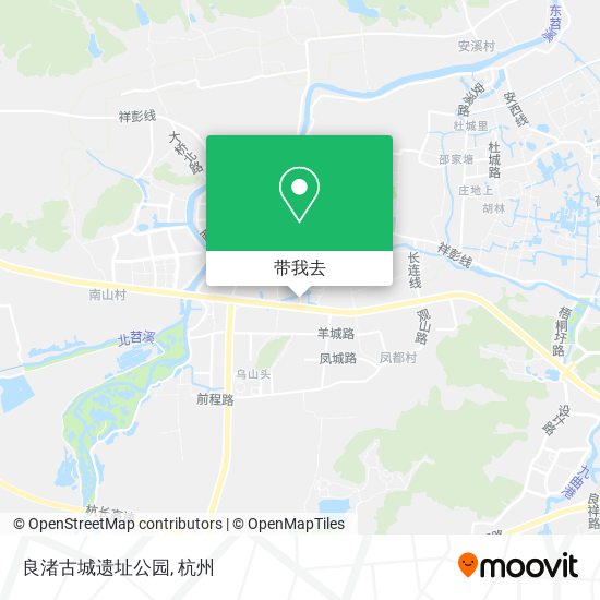 良渚古城遗址公园地图