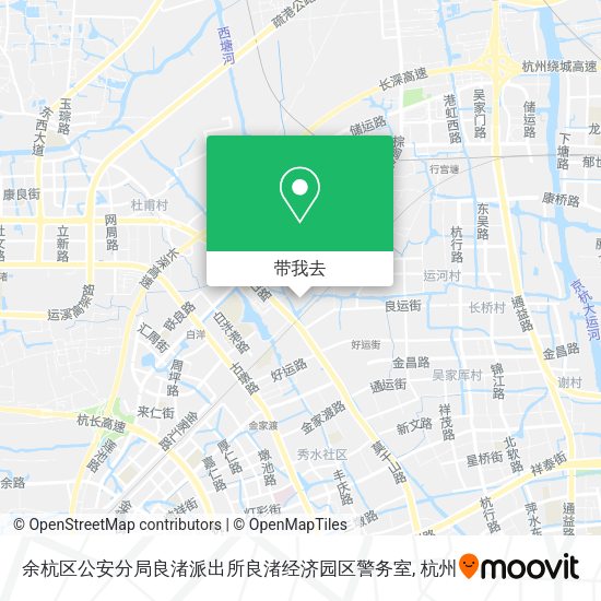 余杭区公安分局良渚派出所良渚经济园区警务室地图