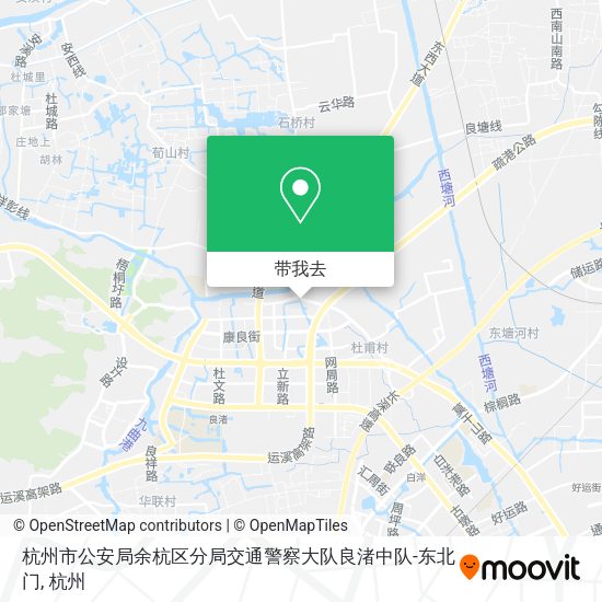 杭州市公安局余杭区分局交通警察大队良渚中队-东北门地图