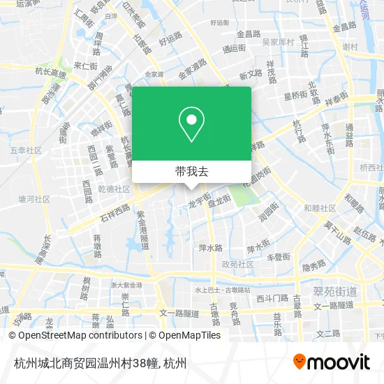 杭州城北商贸园温州村38幢地图