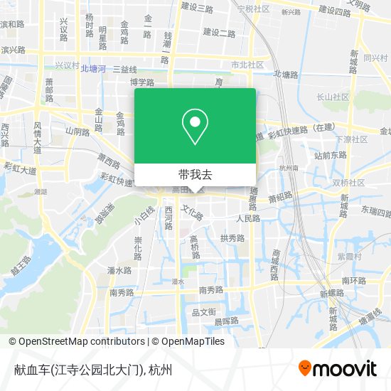 献血车(江寺公园北大门)地图