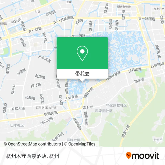 杭州木守西溪酒店地图