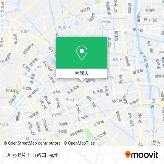 通运街莫干山路口地图