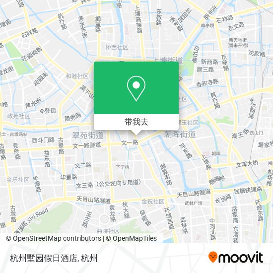 杭州墅园假日酒店地图