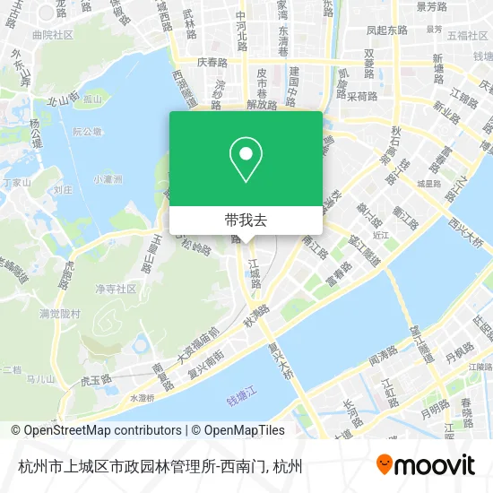 杭州市上城区市政园林管理所-西南门地图