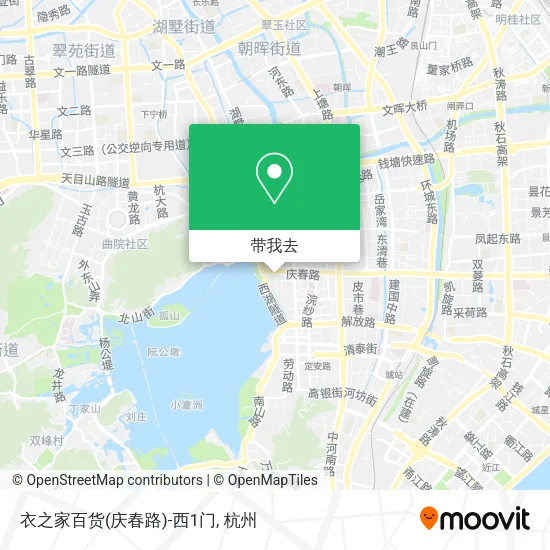衣之家百货(庆春路)-西1门地图