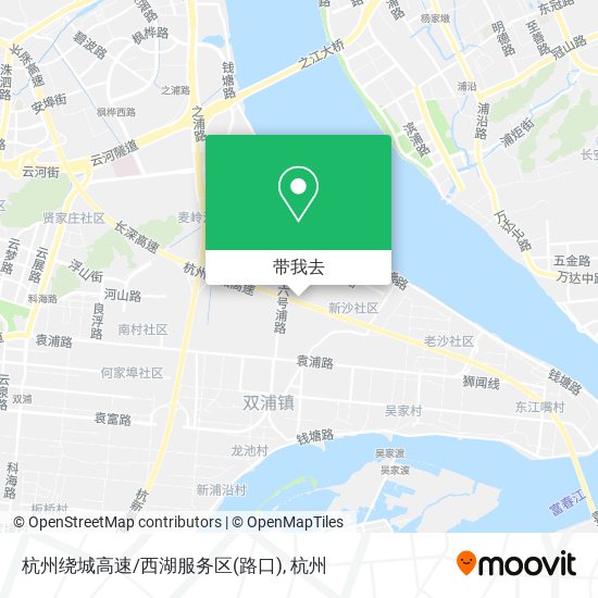杭州绕城高速/西湖服务区(路口)地图