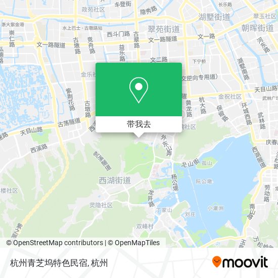 杭州青芝坞特色民宿地图