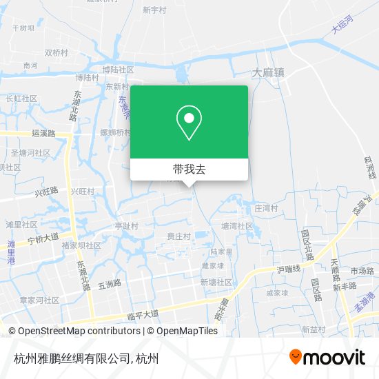 杭州雅鹏丝绸有限公司地图
