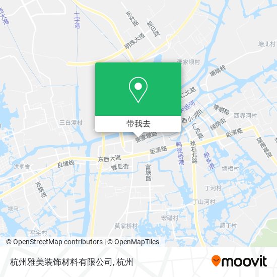 杭州雅美装饰材料有限公司地图