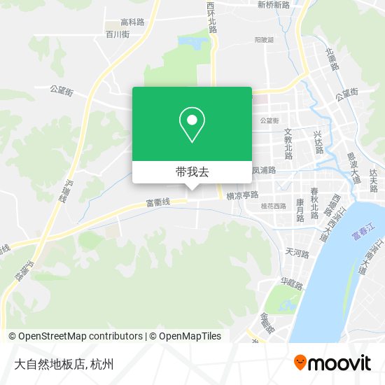 大自然地板店地图