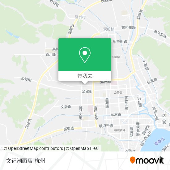 文记潮面店地图