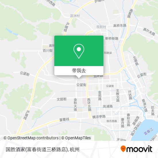 国胜酒家(富春街道三桥路店)地图