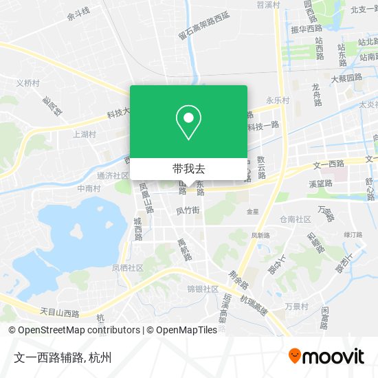 文一西路辅路地图