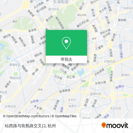 站西路与良熟路交叉口地图