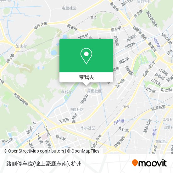 路侧停车位(锦上豪庭东南)地图