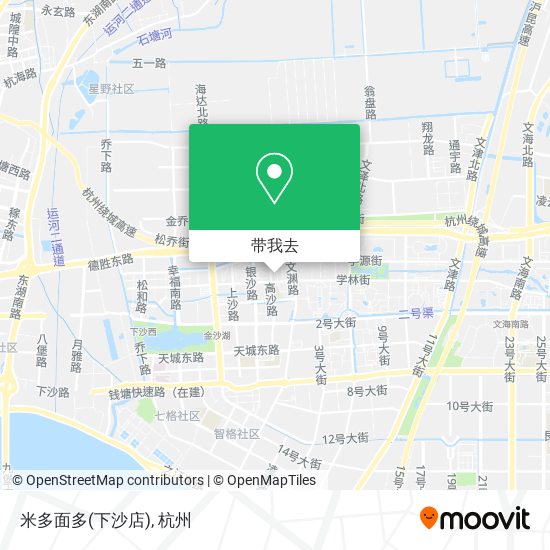 米多面多(下沙店)地图
