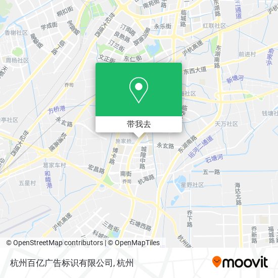 杭州百亿广告标识有限公司地图