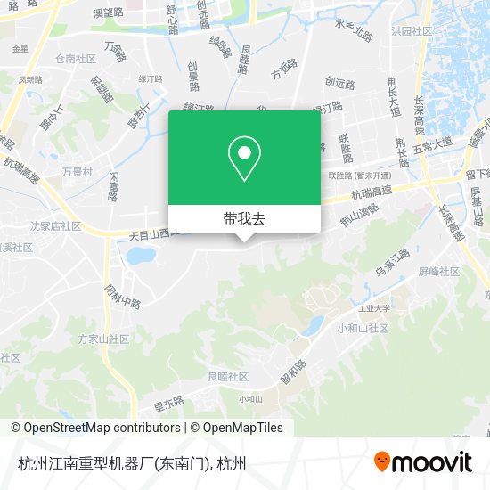 杭州江南重型机器厂(东南门)地图