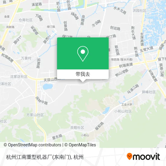 杭州江南重型机器厂(东南门)地图