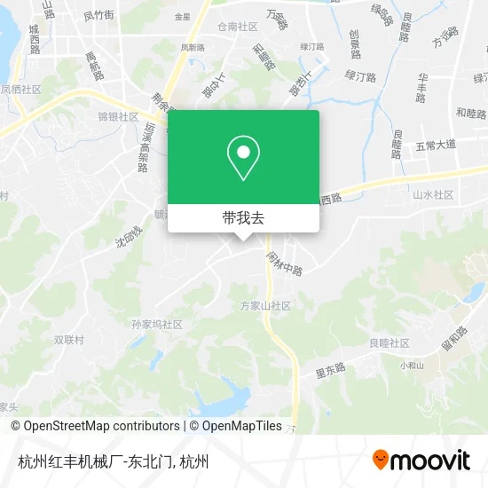 杭州红丰机械厂-东北门地图