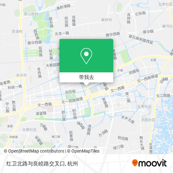 红卫北路与良睦路交叉口地图