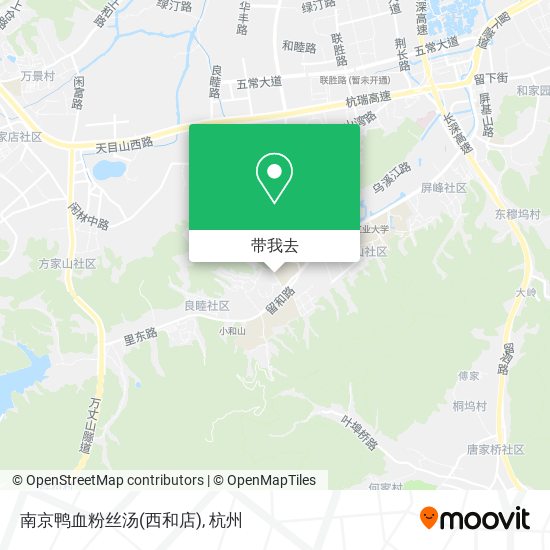 南京鸭血粉丝汤(西和店)地图