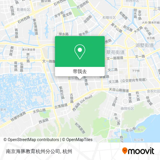 南京海豚教育杭州分公司地图
