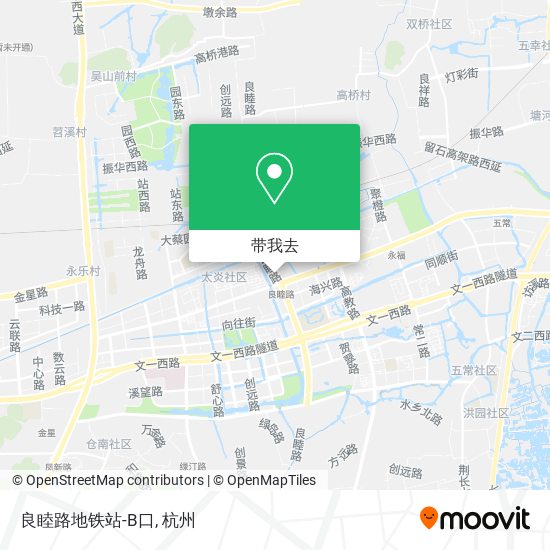 良睦路地铁站-B口地图
