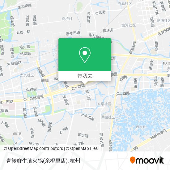 青转鲜牛腩火锅(亲橙里店)地图