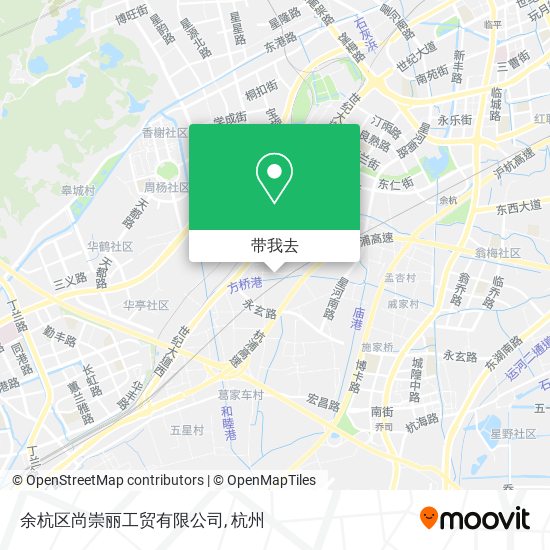 余杭区尚崇丽工贸有限公司地图