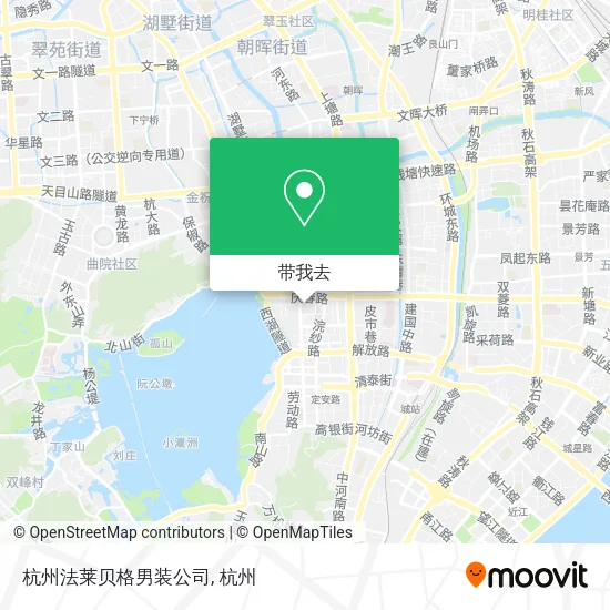 杭州法莱贝格男装公司地图