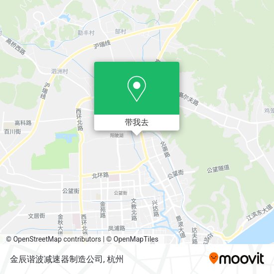 金辰谐波减速器制造公司地图