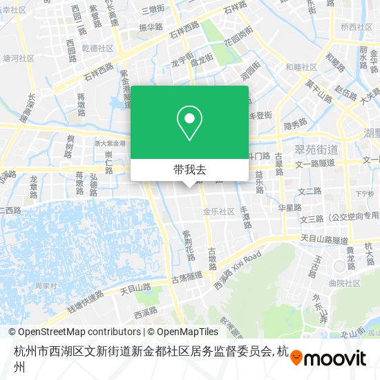 杭州市西湖区文新街道新金都社区居务监督委员会地图
