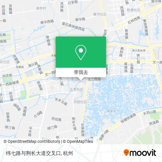 纬七路与荆长大道交叉口地图