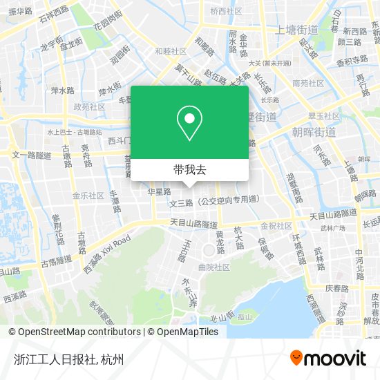 浙江工人日报社地图