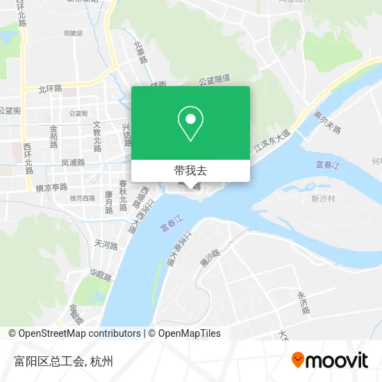 富阳区总工会地图