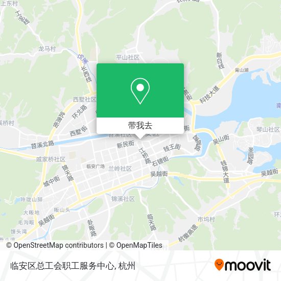 临安区总工会职工服务中心地图