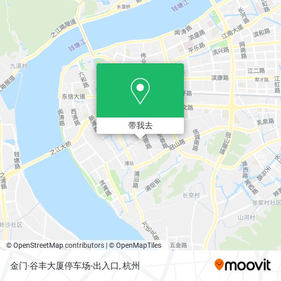 金门·谷丰大厦停车场-出入口地图